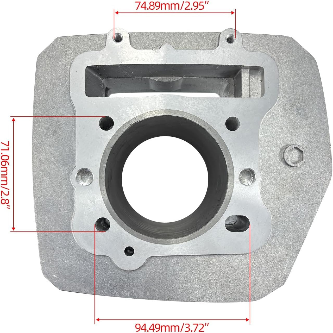 76mm, 298cc Cylinder Piston Top End Kit Kawasaki Bayou 300 KLF300 2x4 4x4 11005-1533, 11060-16521533