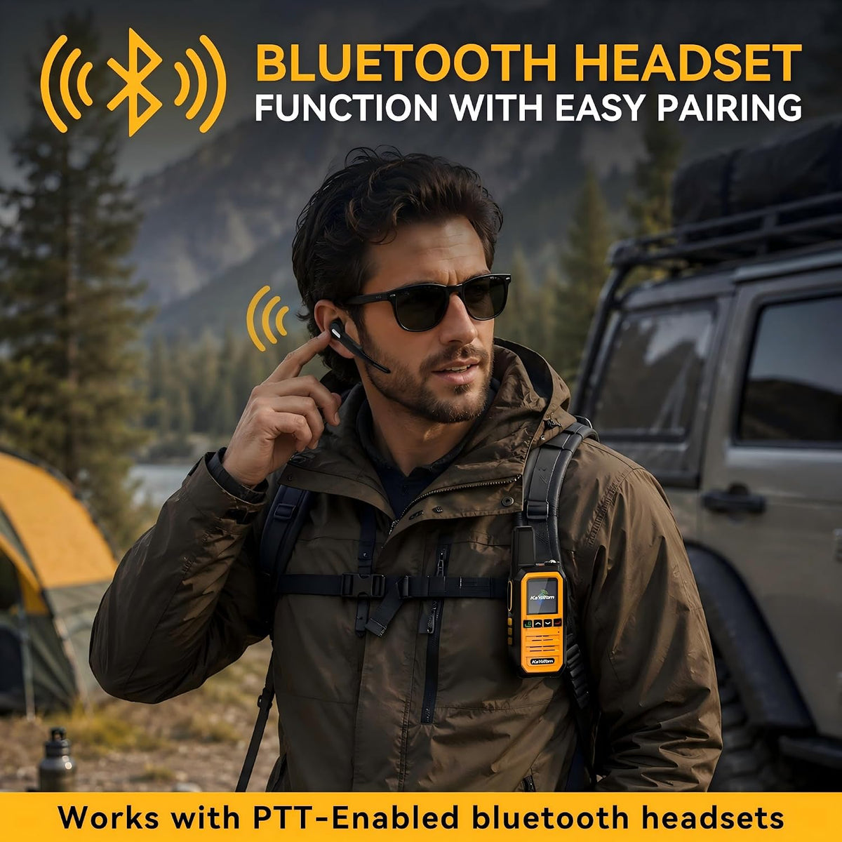 KAYOTOM G14 4G LTE GPS Walkie Talkies 2-Pack Lifetime Free PTT Bluetooth