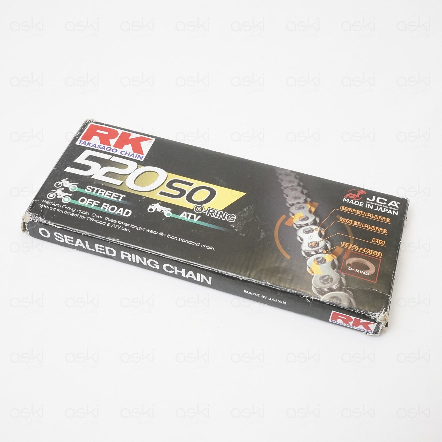 RK Excel 520SO-110 O-Ring Chain 520 110 Links Natural With Clip Master Link