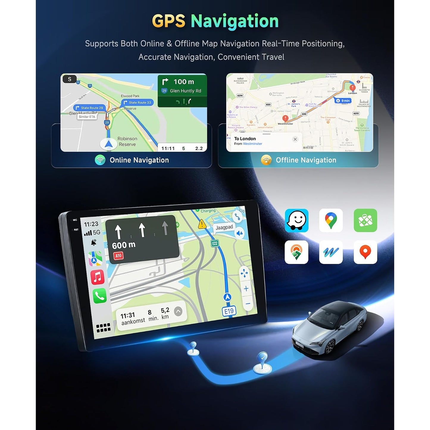 Honda Accord 2003-2007 Android 15 Car Stereo 10.1" CarPlay Android Auto 4+128G