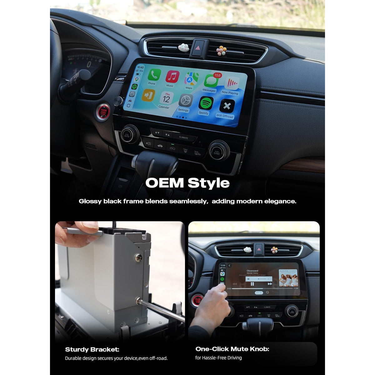 Dasaita 10.33in QLED Android 13 Car Radio Honda CRV 2017-2022 6+64GB CarPlay