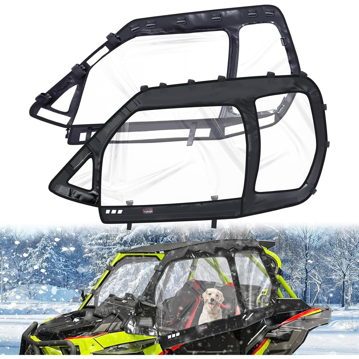 StarknightMT RZR XP 1000 Turbo Soft Upper Doors 2014-2023 Zipper Windows