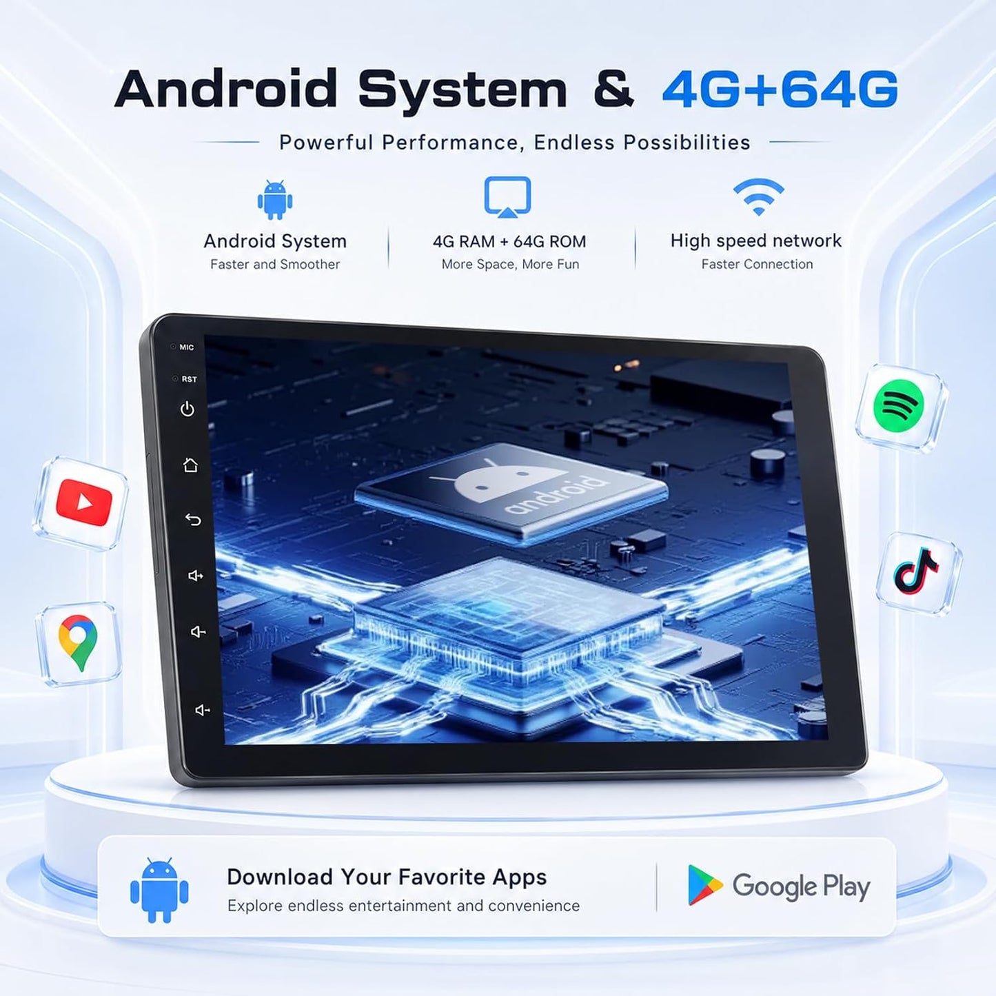 Dodge Ram 1500 2500 3500 2002-2005 Android Car Stereo CarPlay GPS 4+64G Camera