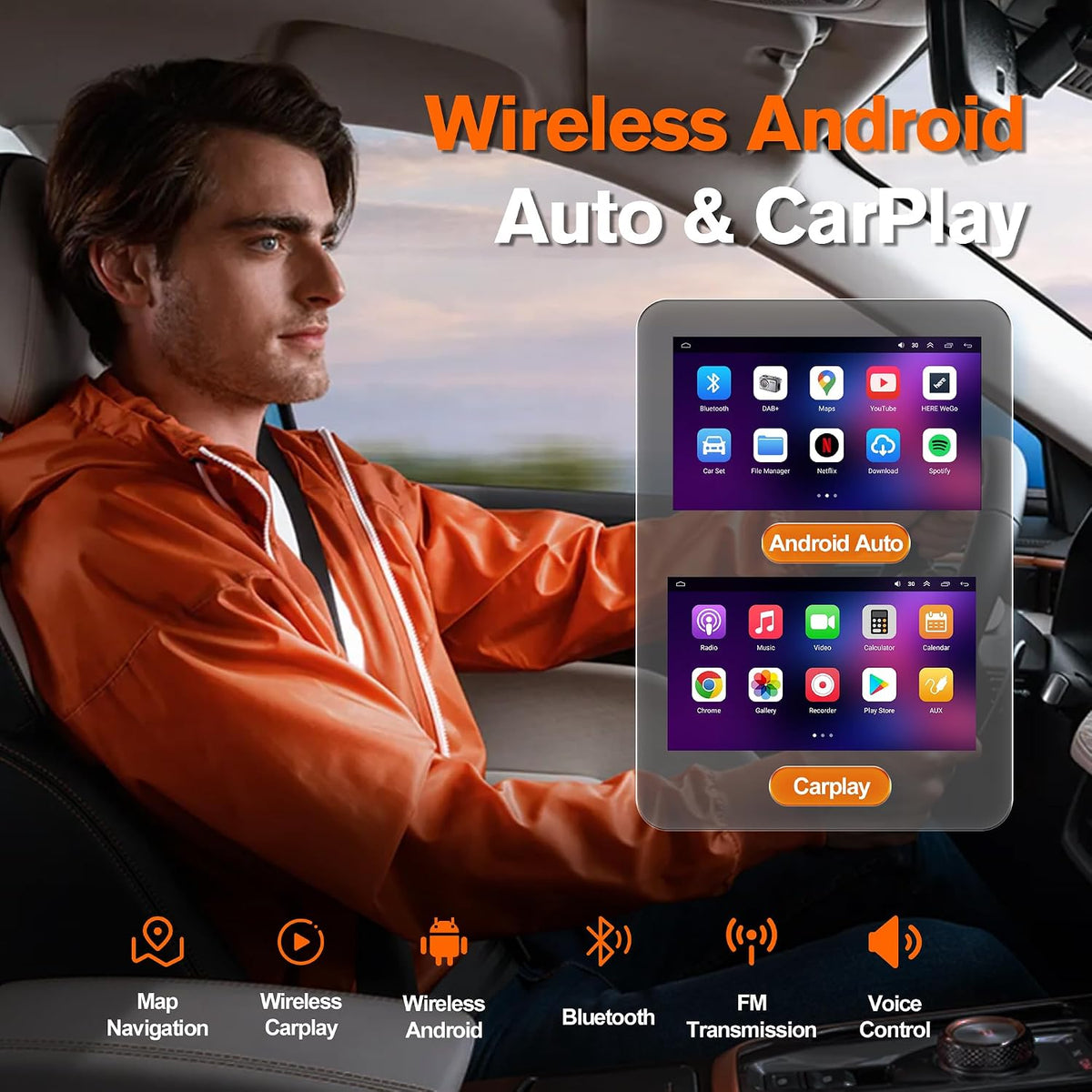 9.7 Android 13 Car Stereo 4+64GB Chevy Silverado Tahoe GMC Acadia Buick Enclave