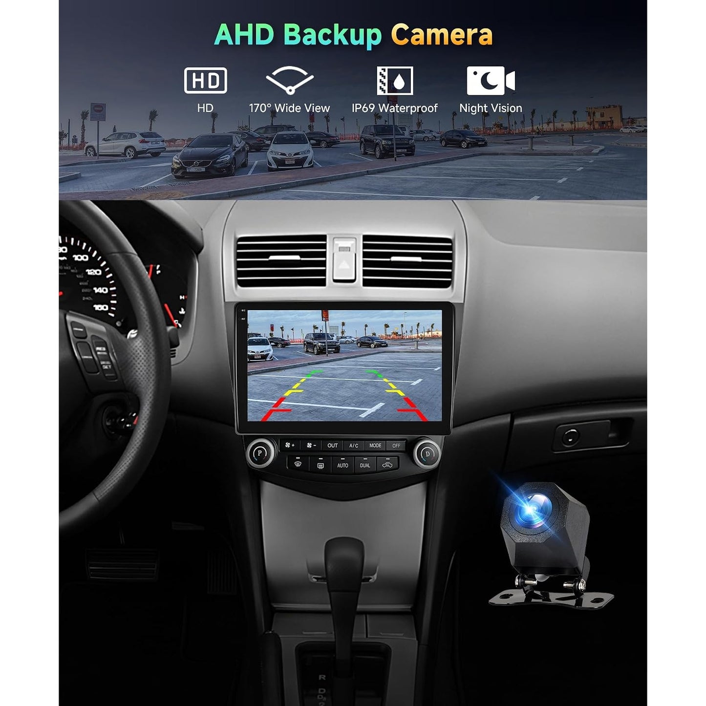 Honda Accord 2003-2007 Android 15 Car Stereo 10.1" CarPlay Android Auto 4+128G