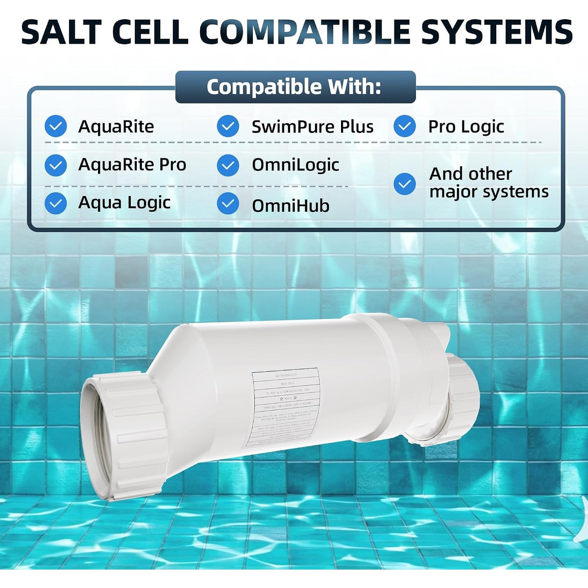 Salt Cell Replacement for Hayward T-CELL-15 W3T-CELL-15 40K AquaRite