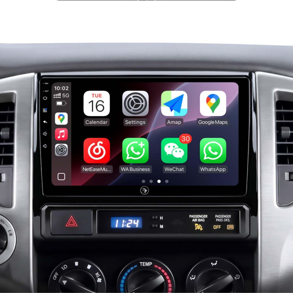 AINAVI 9" QLED Car Stereo Toyota Tacoma 2005-2015 4GB 64GB CarPlay Android