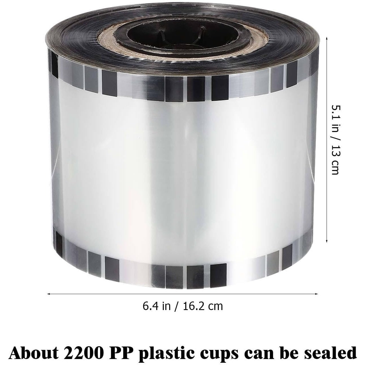 Cup Sealer Film 2000 Cups Clear Roll 90/95/105mm Boba Bubble Tea PP Paper Cups