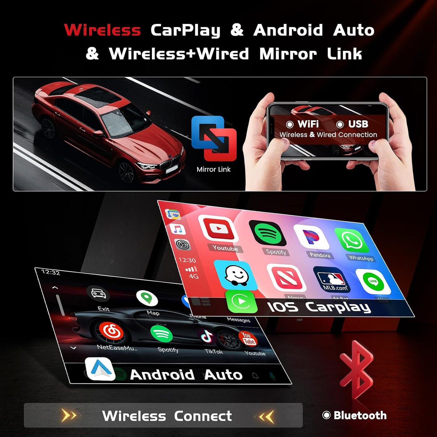 Nissan Versa Sedan 2015-2019 Android 15 Car Stereo 10.1" CarPlay GPS 4+128G