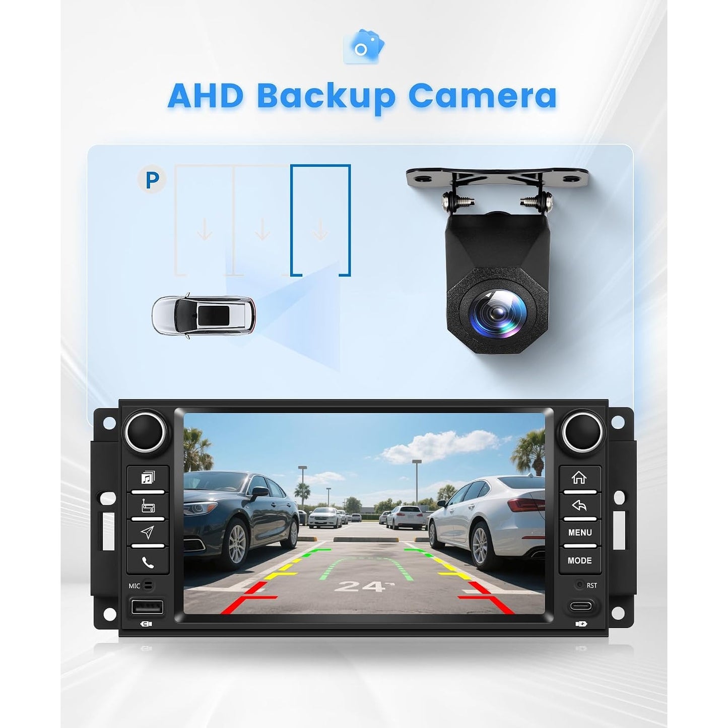 Jeep Wrangler JK 2007-2017 Android Stereo 7" CarPlay Android Auto GPS 4+128G