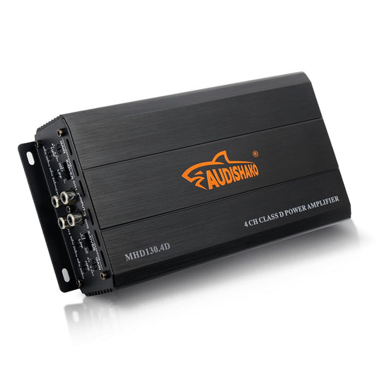 Audishako MHD130.4D 2400W 4-Channel Class D Car Audio Amplifier 2/4 Ohm