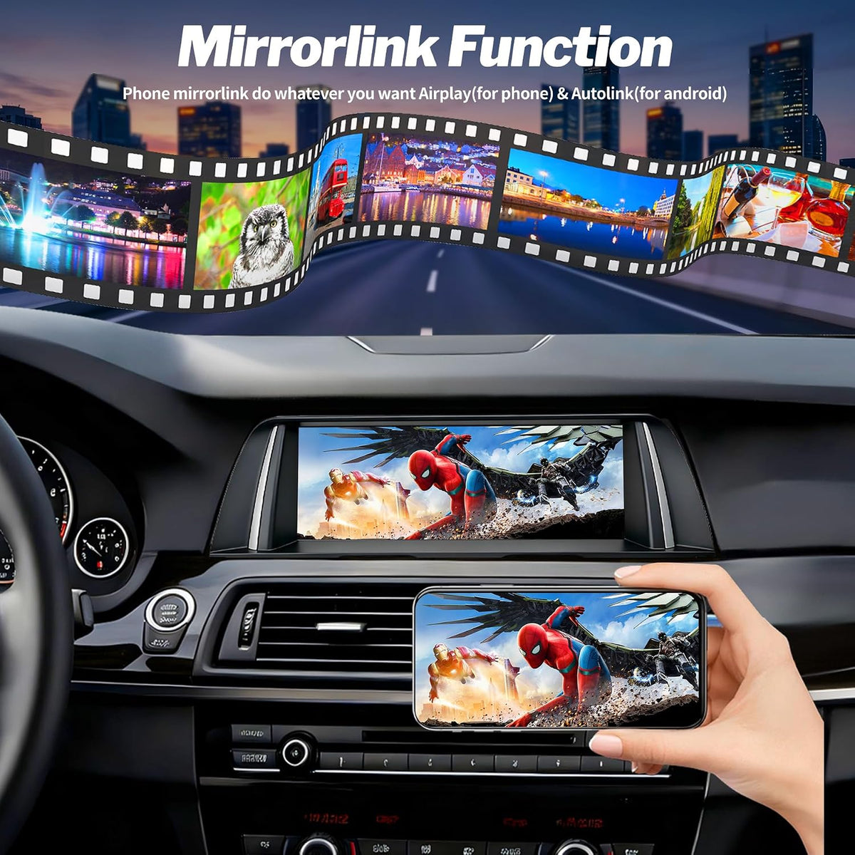 HMYC 10.25" Linux Car Stereo BMW 5 Series F10 F11 NBT CarPlay Android Auto