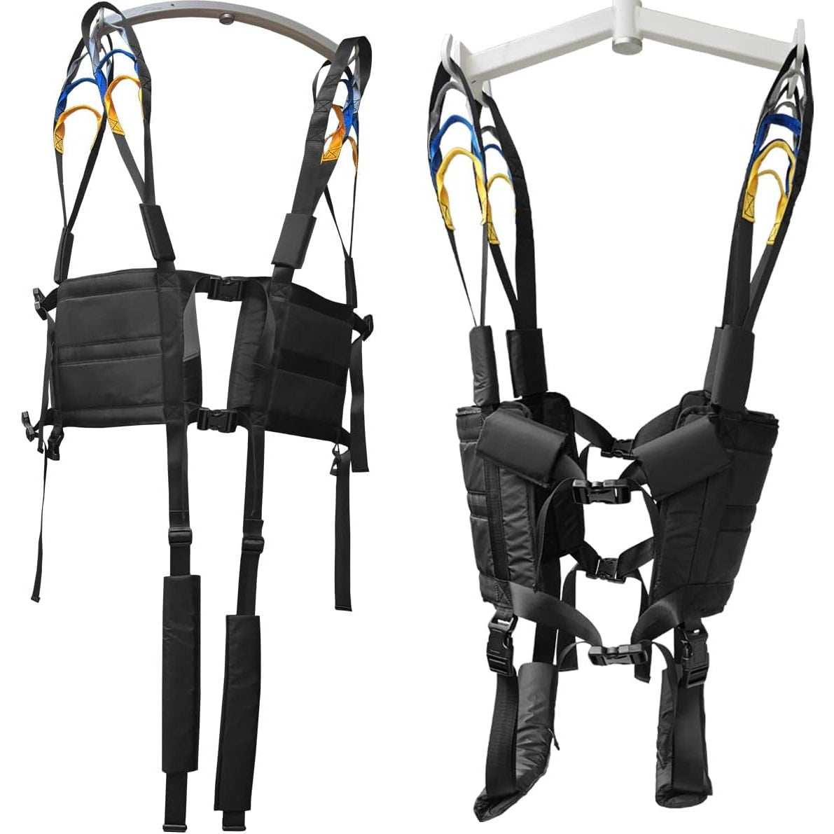 Transfer Sling Gait Belt Patient Lift Assist Handles Elderly Caregiver Black