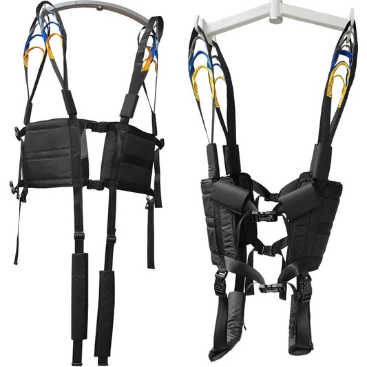 Transfer Sling Gait Belt Patient Lift Assist Handles Elderly Caregiver Black