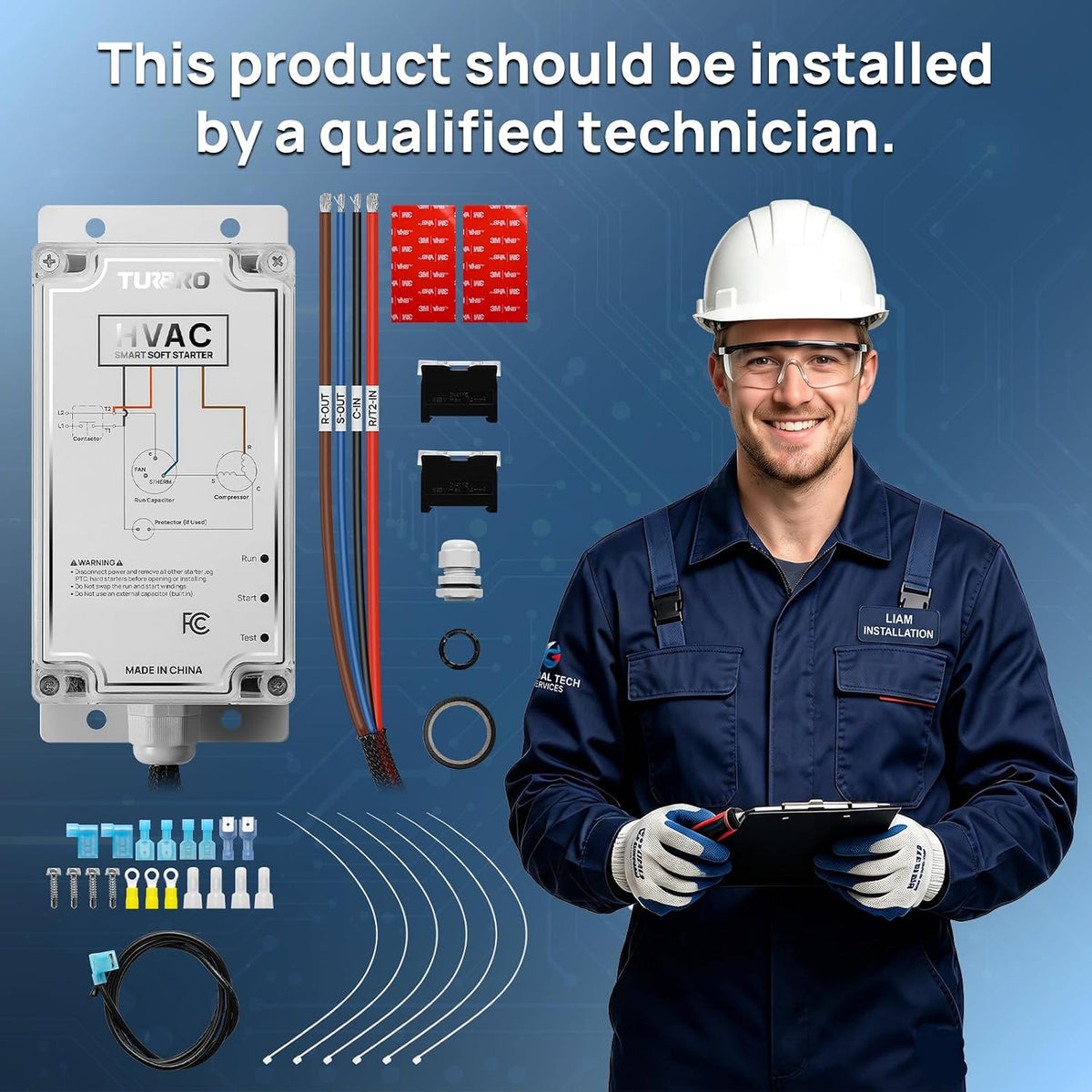 TURBRO S72 Pro Bluetooth Soft Starter 40A HVAC RV AC 7 Ton 84,000 BTU