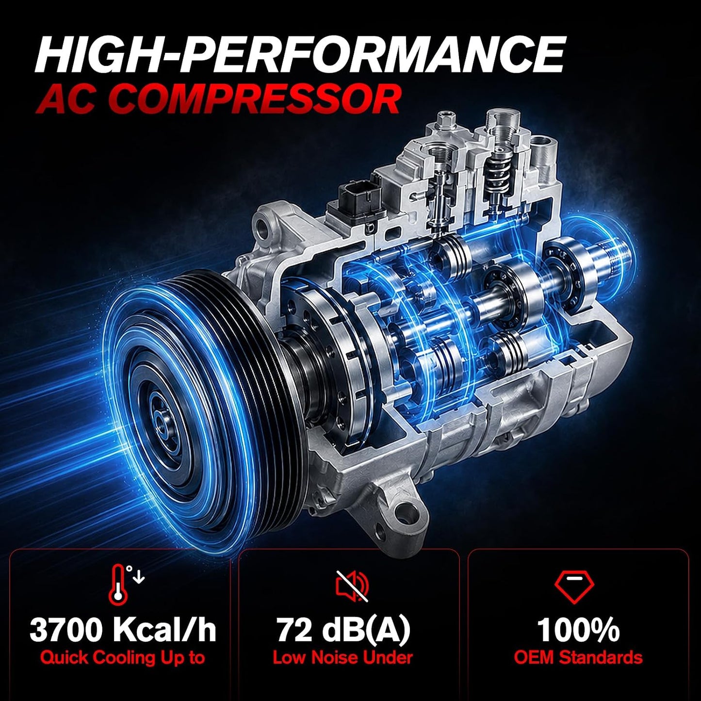 AC Compressor Clutch Nissan Maxima 16-23 Murano 15-24 3.5L 198667 92600-5AA0A