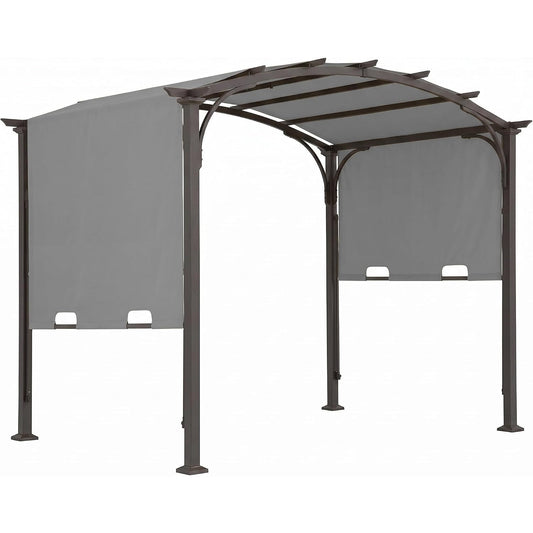 Gray 10x10 Pergola Replacement Canopy Cover for Allen + Roth L-PG152PST-B (COVER ONLY)
