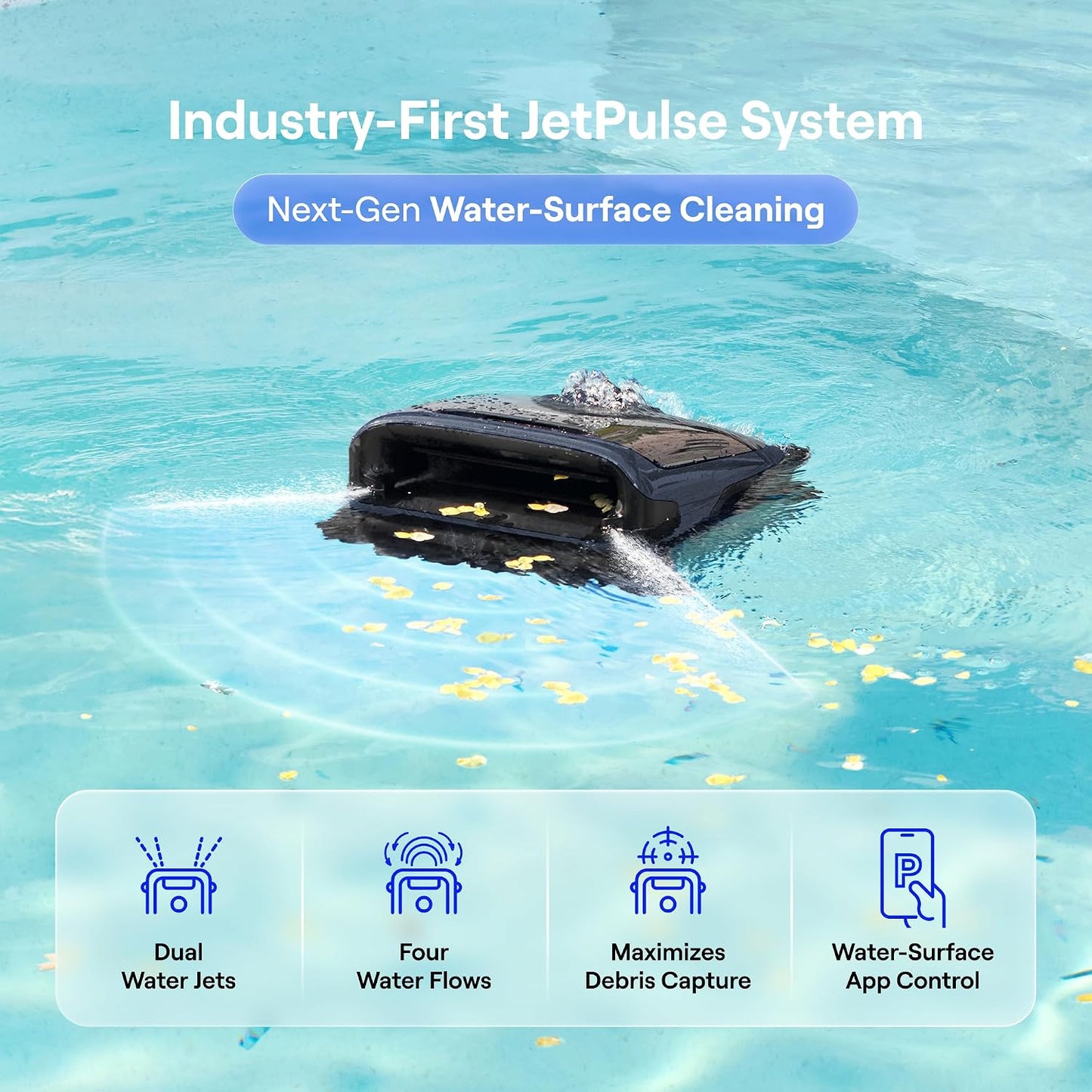 Beatbot Sora 70 Cordless Robotic Pool Cleaner 6800 GPH Wall Floor Surface Clean (Navy Blue)