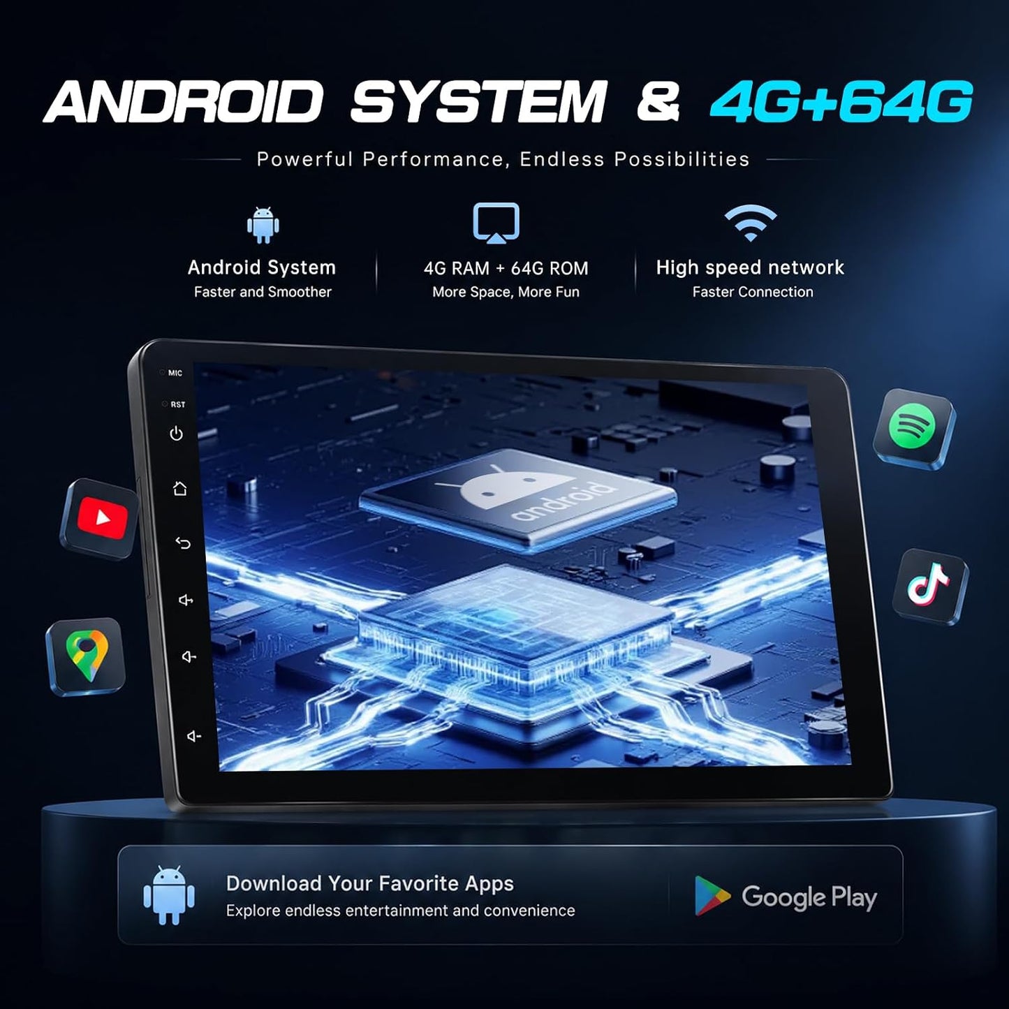 Mazda 3 2009-2013 Android Car Stereo 9" CarPlay Android Auto GPS 4+64G Camera