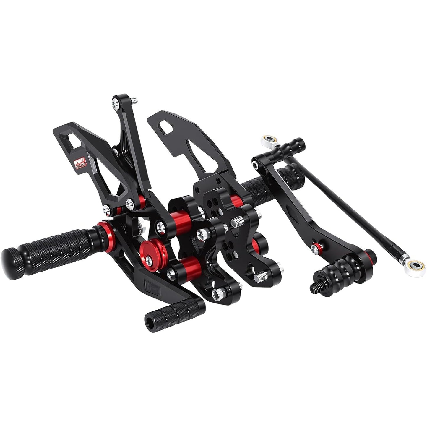 Rearsets Foot Pegs Adjustable Rear Sets for Suzuki GSXR 600 750 2011-2021 Black