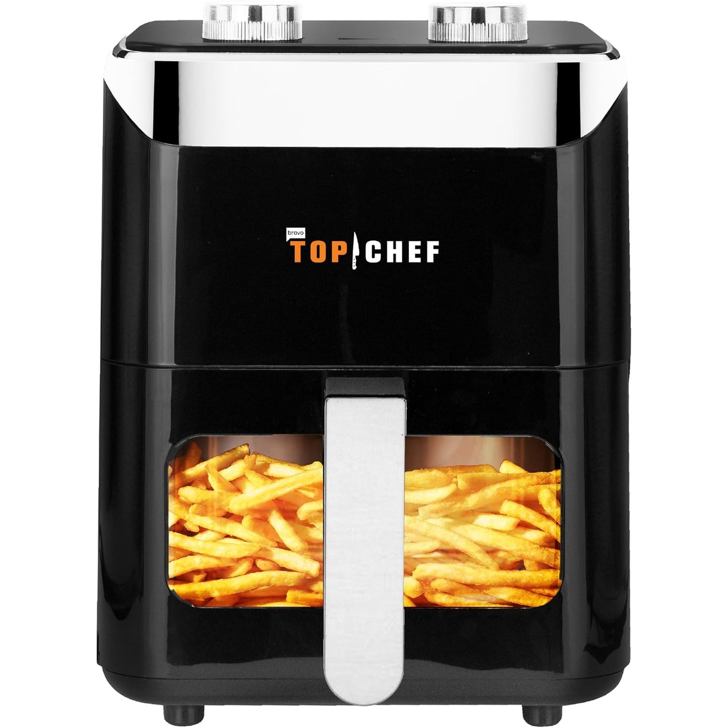 Top Chef 3.7QT Air Fryer 1400W 3.5L Viewing Window Nonstick Basket Compact