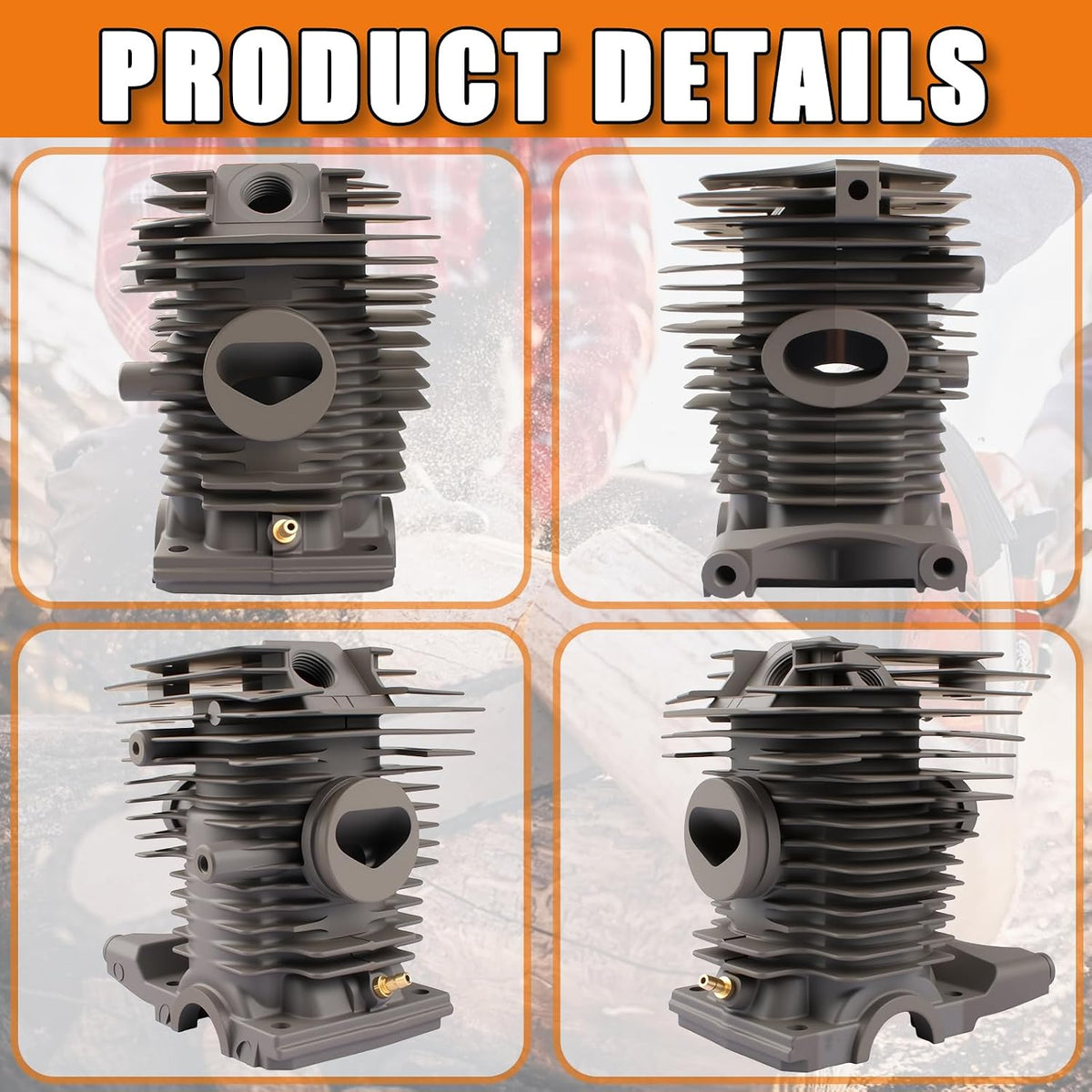46mm Cylinder Piston Kit for Stihl MS280 MS280C MS270 MS270C 1133 020 1203