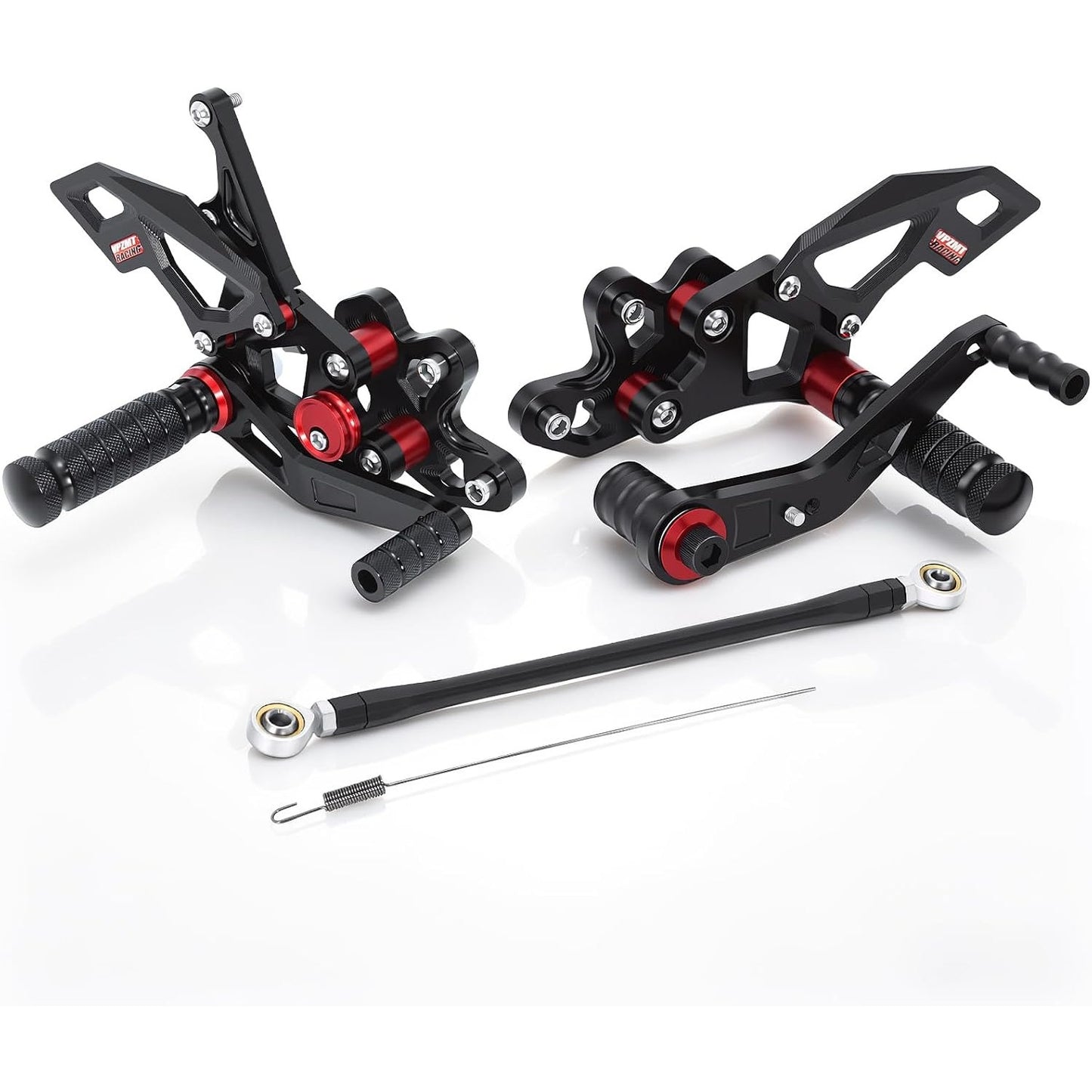 Rearsets Foot Pegs Adjustable Rear Sets for Suzuki GSXR 600 750 2011-2021 Black