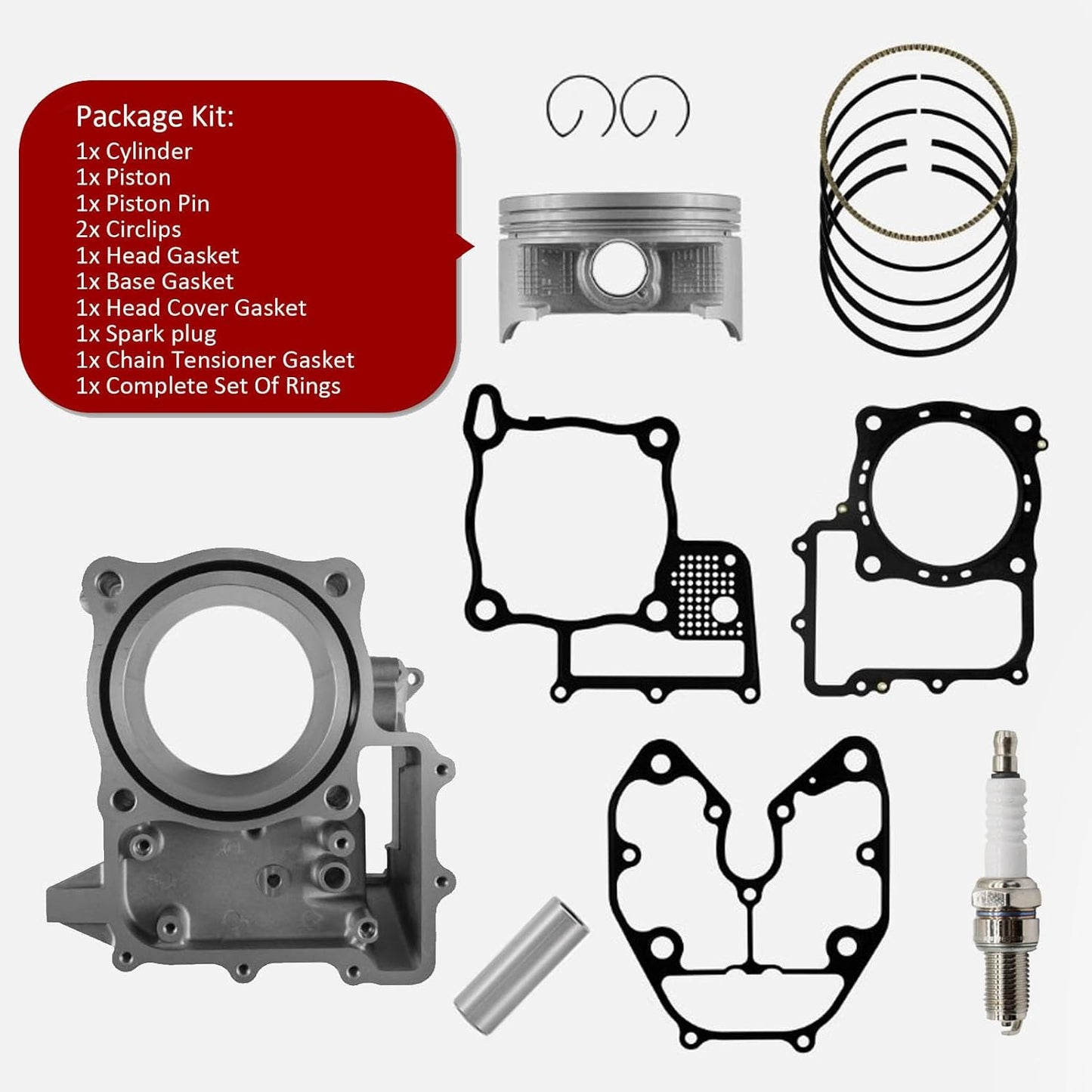 102mm Cylinder Piston Top End Kit Honda TRX680 Rincon Pioneer 700 12100-HN8-A60