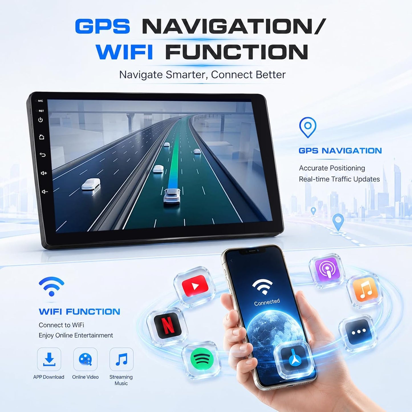 Dodge Ram 1500 2500 3500 2002-2005 Android Car Stereo CarPlay GPS 4+64G Camera