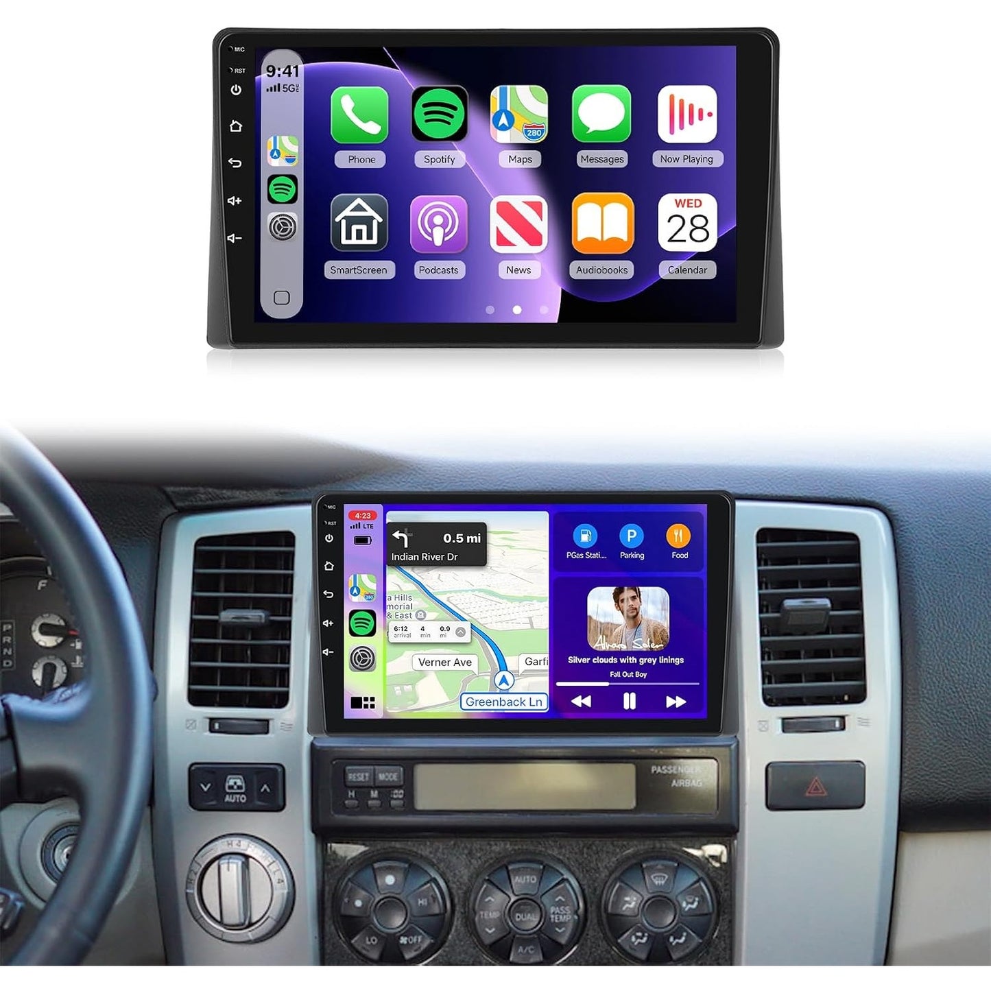 Toyota 4Runner 2003-2009 Android 15 Car Stereo 9" CarPlay Android Auto JBL GPS