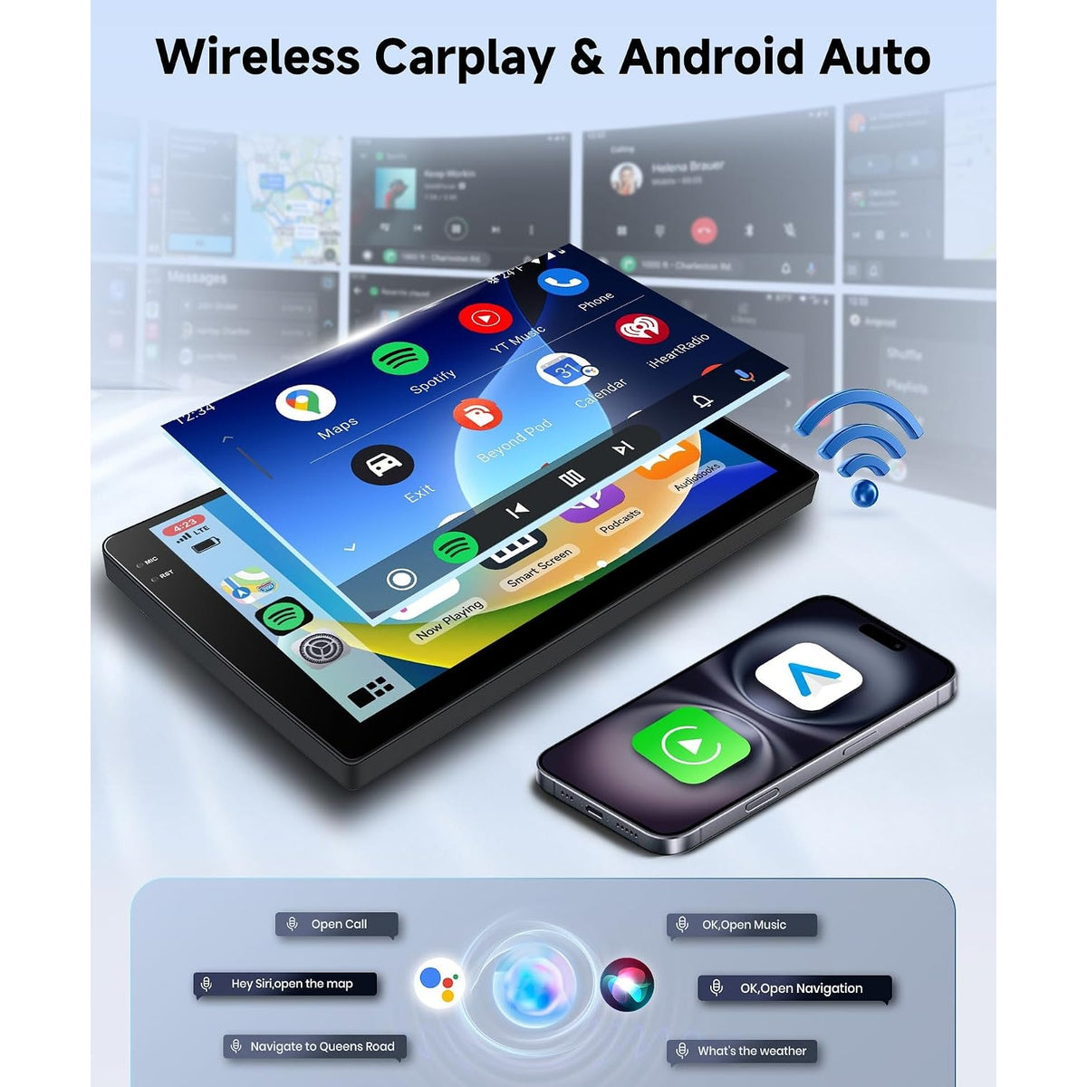 9" Car Radio Chevy Silverado GMC Yukon Tahoe Suburban 2007-2013 CarPlay Auto