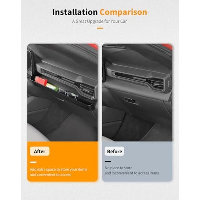 Hoolcar Co-Pilot Armrest Grab Tray Storage Organizer for 2024-2025 Ford Mustang